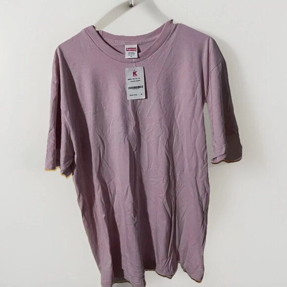 New RARE SUPREME New York KMART BLANK TEE Shirt Size XL K Mart Pink Box